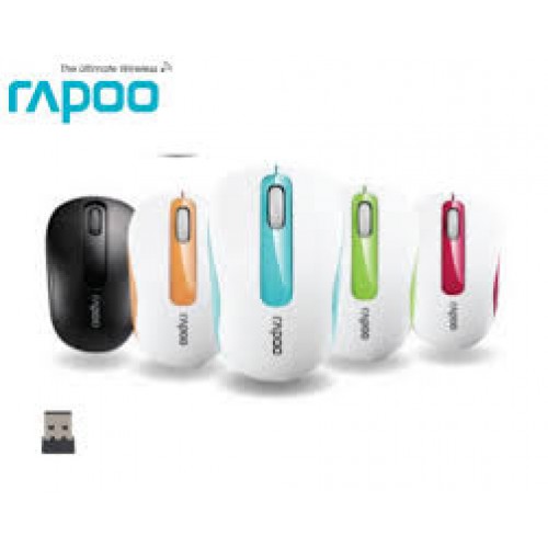 Мышь Rapoo M10 оранжевый оптическая (1000dpi) беспроводная USB (2but)