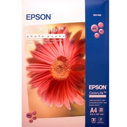 Бумага Epson А4 245г/м2 полуглянцевая зернистая 20л (041560)