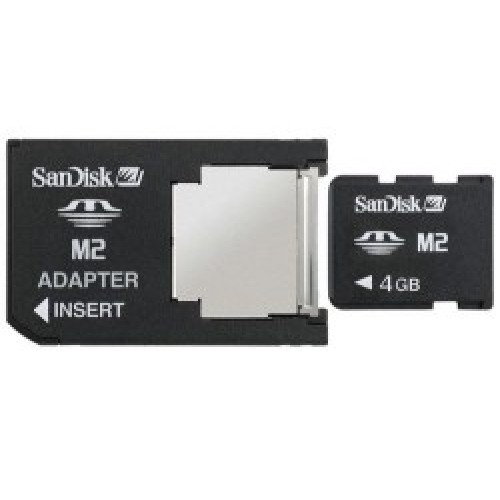 Память Flash Card 4ГБ Memory Stick Sandisk Micro M2+adapter MS DUO
