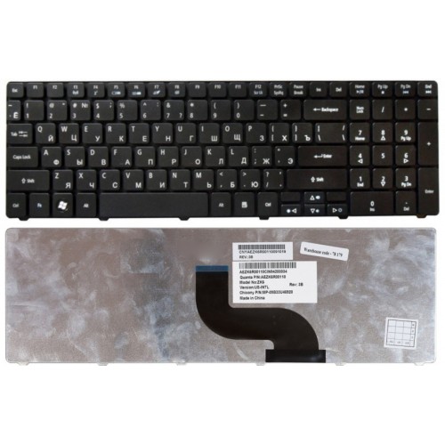 Клавиатура для Ноутбука ACER 5810T, 5410T, 5820TG, 5536, 5750G (5810-US) (MB358-001) (PK130C91100) (