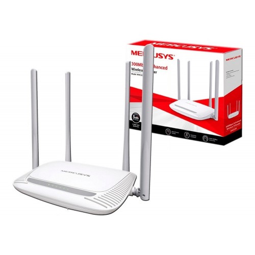 Маршрутизатор Mercusys MW325R N300 Wi-Fi router, 2.4 GHz, 1 WAN port 10/100Mbps + 3-port LAN 10/100