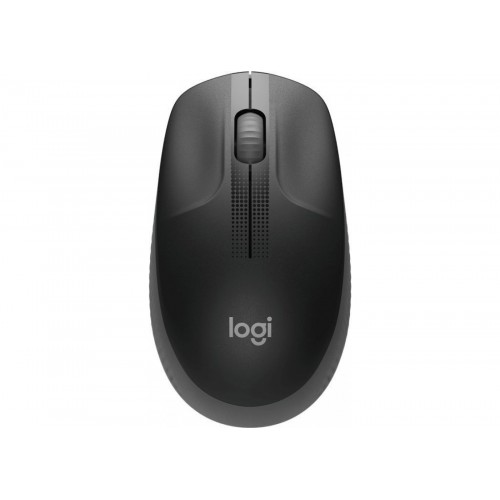 Мышь Logitech M190, оптическая, беспроводная, USB, темно-серый и серый [910-005905]