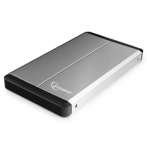 Мобильное шасси Gembird EE2-U3S-2-S, серебро, USB 3.0, SATA, металл