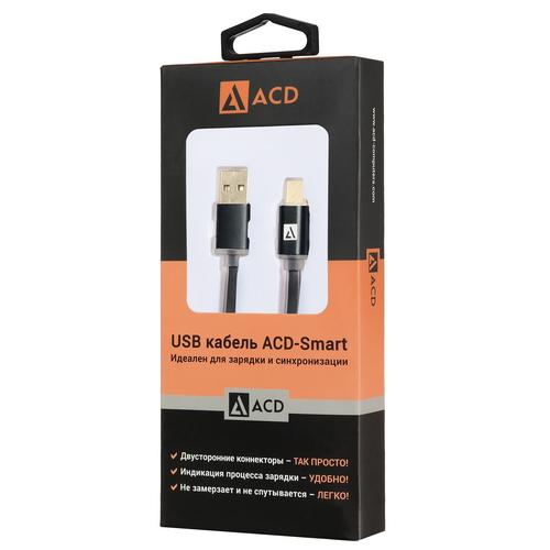 Кабель USB Type C ACD-Smart USC-C ~ USB-A 1м, черный (ACD-U915-C2B)