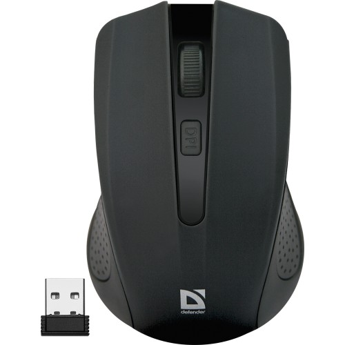 Мышь Defender Accura MM-935 черный,4 кнопки,800-1600 dpi 52935