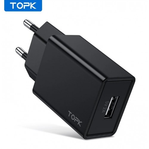Зарядное уст-во TOPK 2.1A USB ZX-052100-A