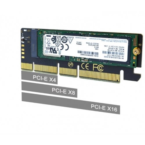 Переходник NVMe PCIe M.2 NGFF SSD на PCIe X1, карта PCIe X1 на M.2