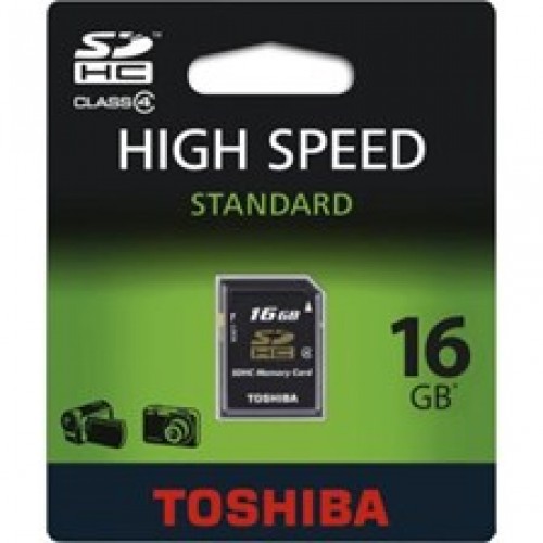 Память Flash Card16ГБ SD Toshiba SDHC class4 (SD-K16GJ(BL5)