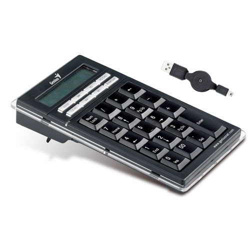 Клавиатура для ноутбука Genius NumPad Pro USB со встроенным дисплеем