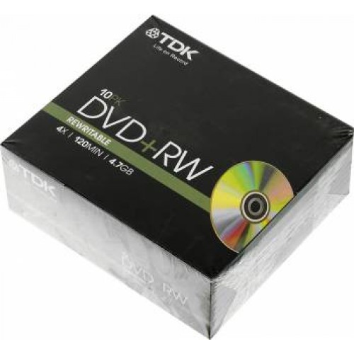Компакт-диск DVD+RW TDK 4,7GB Slim Case