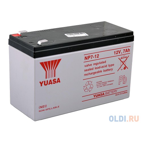 Аккумулятор GP 1270F2/Yuasa NP7-12/GP1272F2  (12V,7.0Ah) для UPS